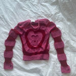 Lirika Matoshi Radiant Heart Knit Sweater Size Small